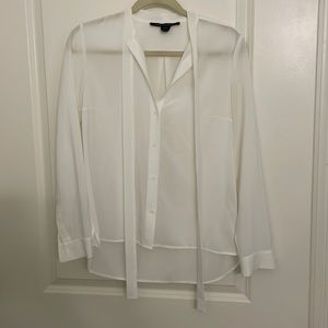 French Connection white tie button down